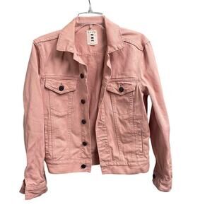 Aero One Pink Denim Jacket Size XS Aeropostale
